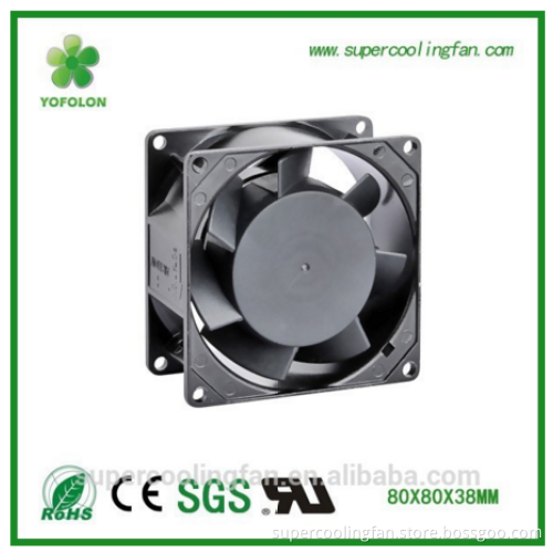 115V-125V 80mm 8038 ac cooling fan for motor